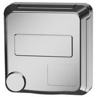 MENNEKES  Cepex Panelmonteret stikkontakt, hvid aluminium 4480