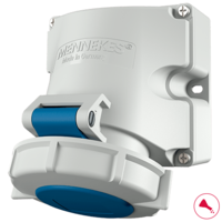 MENNEKES Vægmontered stik kontakt med TwinCONTACT 9105