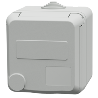 MENNEKES  Cepex Vægmonteret stikkontakt, lysegrå 4802