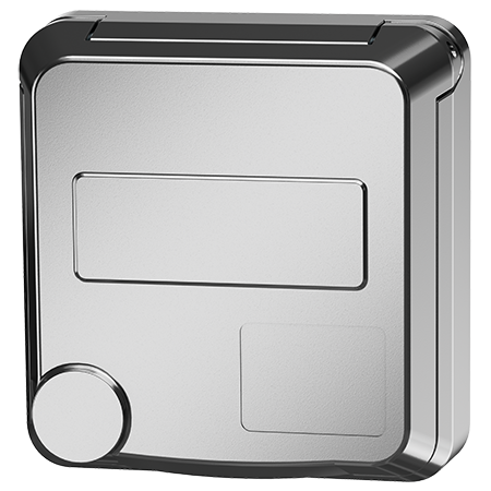 MENNEKES Cepex Panelmonteret stikkontakt, hvid aluminium 4478