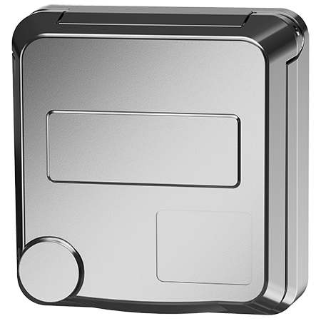 MENNEKES Cepex Panelmonteret stikkontakt SCHUKO®, hvid aluminium 4584