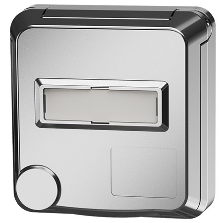 MENNEKES Cepex Panelmonteret stikkontakt, hvid aluminium 4845ME